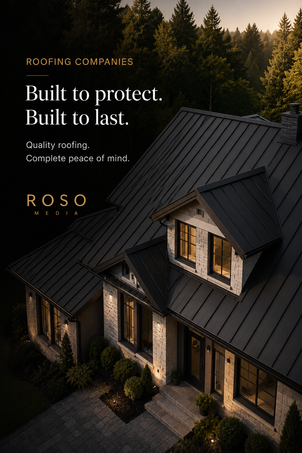 Roofing social media creative